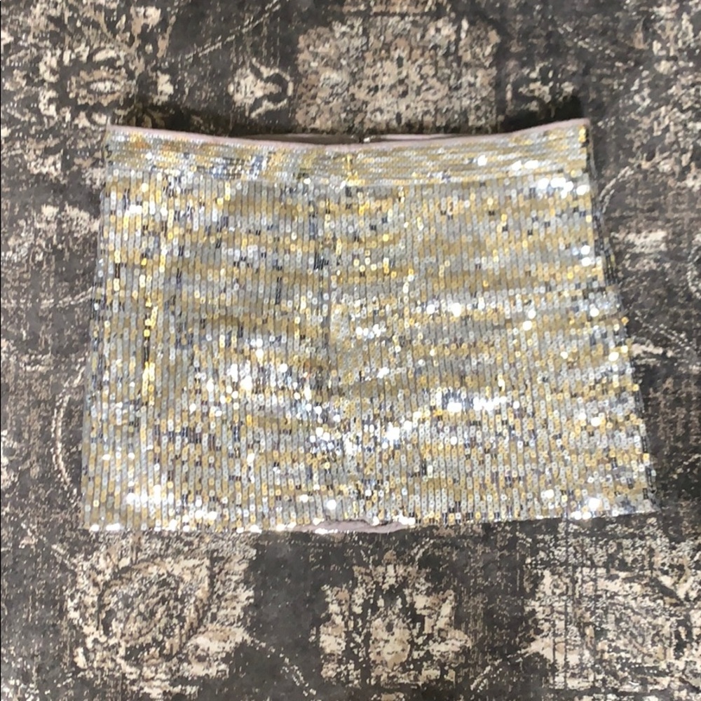 A&F Sequined Mini Skirt, Size 12